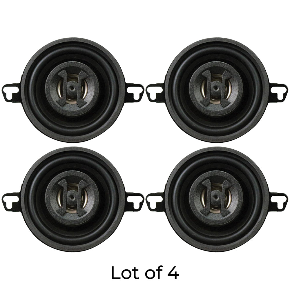 (Pack of 4) Hifonics ZS35CX Zeus 3.5" Coaxial Speaker ,BLACK Image 3