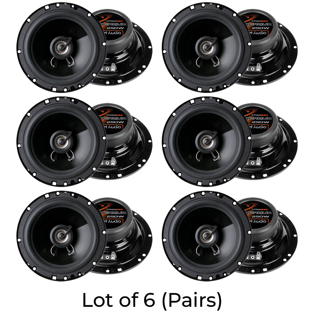 (Pack of 6) Planet Audio TRQ622 6.5 Inch Car Speakers - 250 Watts of Power Per Pair125 Watts EachFull Range2 WaySold in Image 3