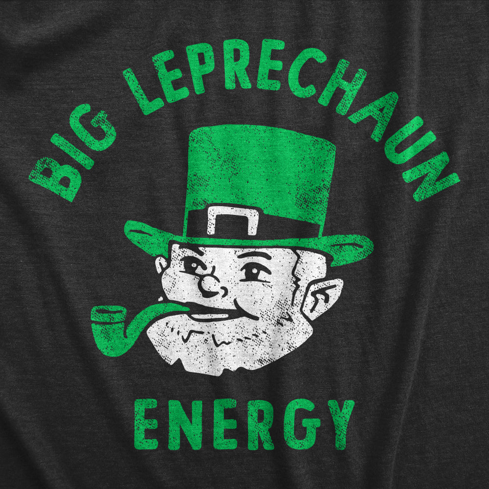 Mens Funny T Shirts Big Leprechaun Energy St Patricks Day Novelty Tee For Men Image 2