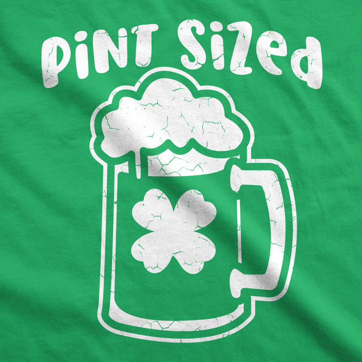 Pint Sized Baby Bodysuit Funny St Patricks Day Jumper For Infants Image 2