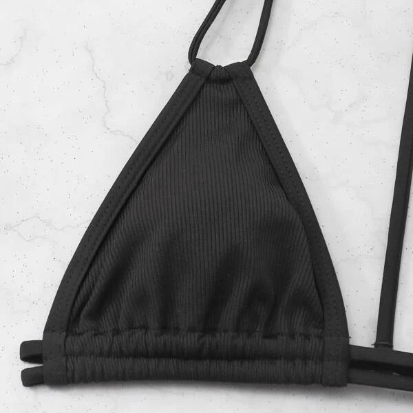 Plain Triangle Bikini Top Image 3