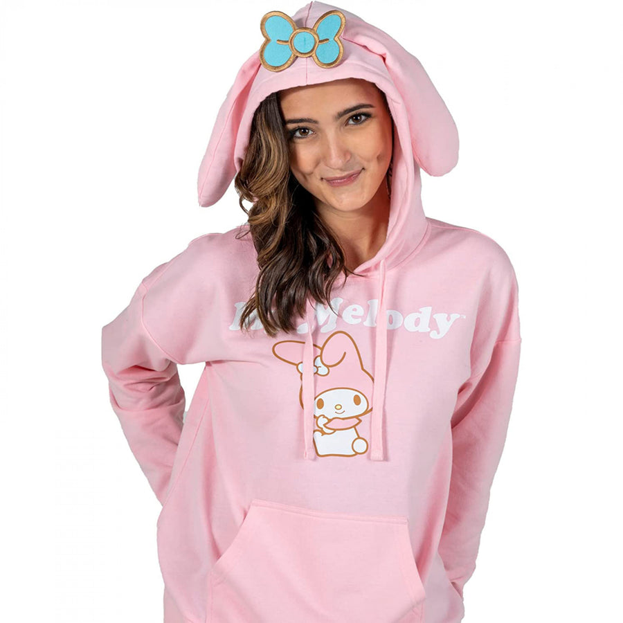 My Melody Sanrio Cosplay Pullover Hoodie with Ears Image 1