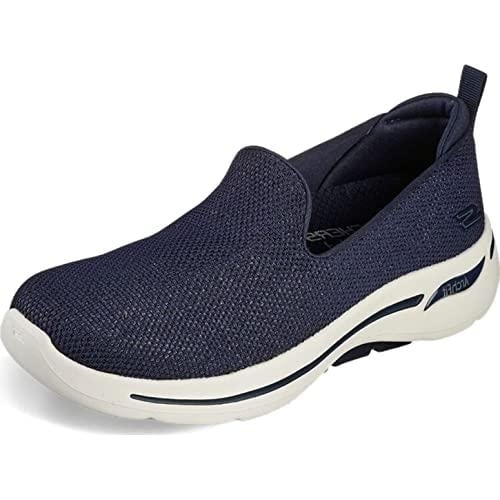 Skechers Womens Go Walk Arch Fit - Vividly Slip-On Sneaker Navy - 124417-NVY Navy Image 4