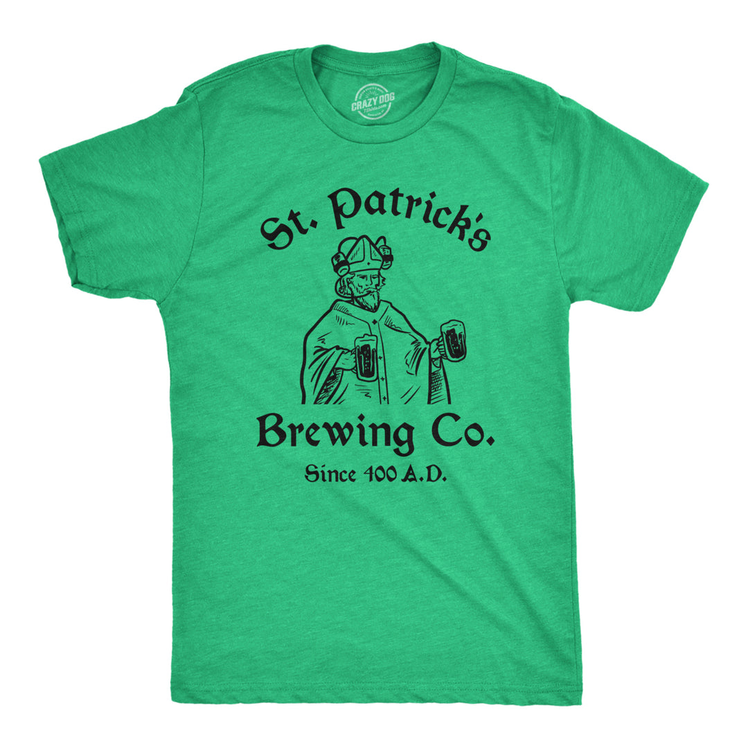 Mens Funny T Shirts St Patricks Brewing Co Novelty Drinking Tee For Men Image 1