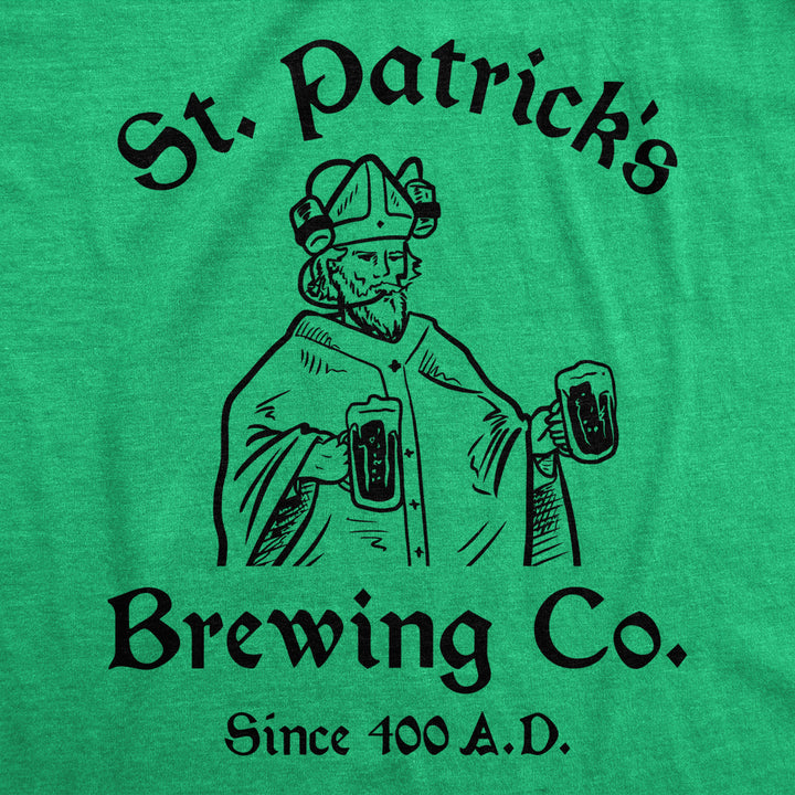 Mens Funny T Shirts St Patricks Brewing Co Novelty Drinking Tee For Men Image 2