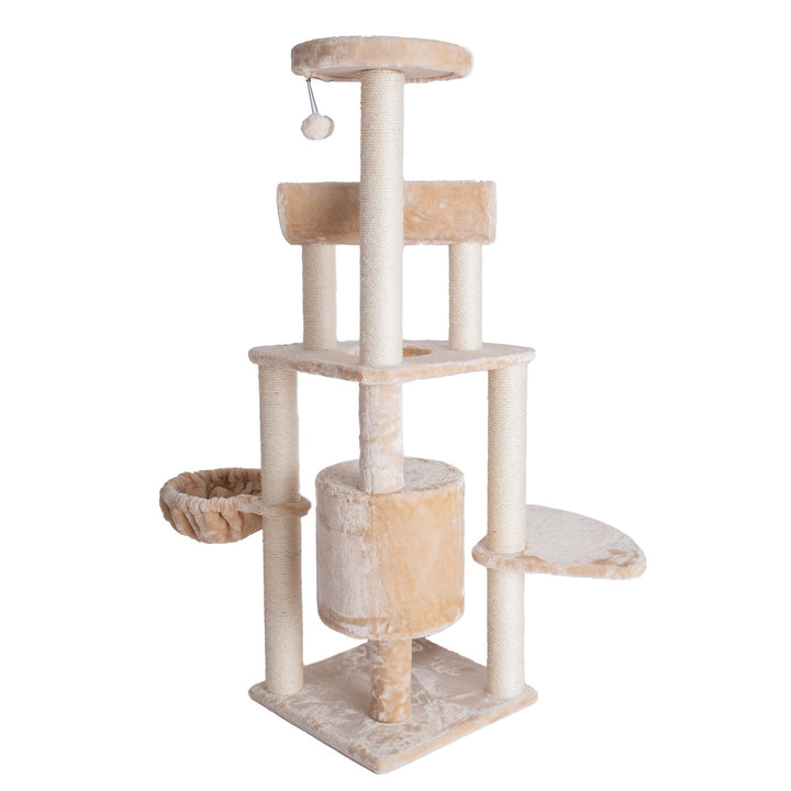 Armarkat Cat Tree Model A5806 Beige Multi Level Wood Furniture 58 Inches Image 8