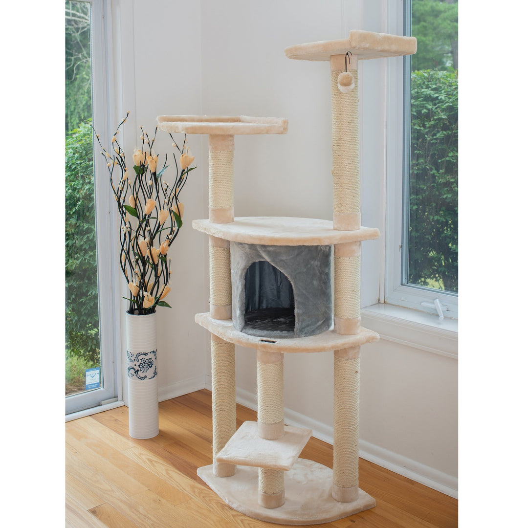 Armarkat Real Wood Classic Cat Tree Model A6401Blanched AlmondClassic Model A6401 Image 7