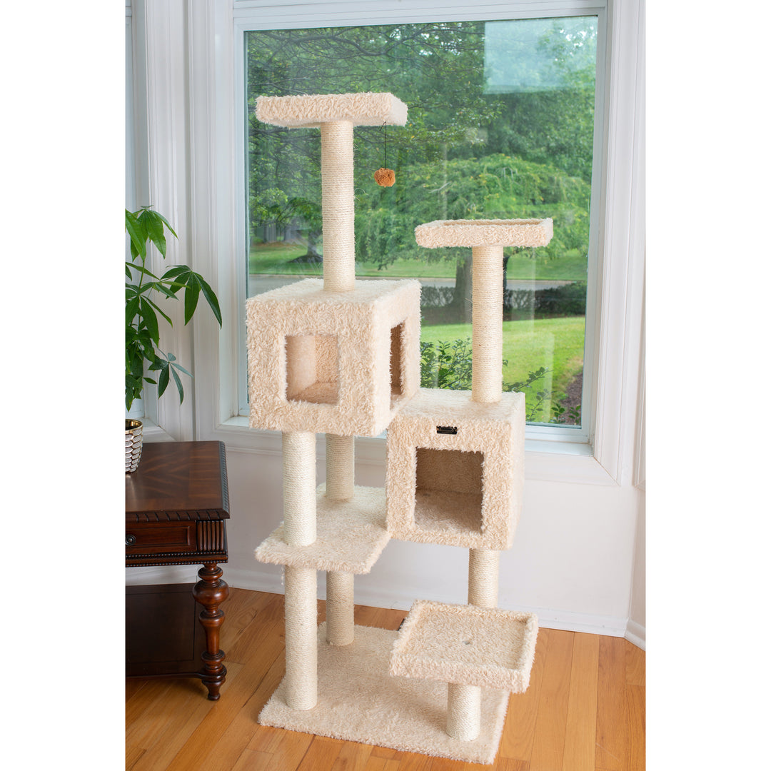 Armarkat Real Wood Classic Cat Tree Model A6702BeigeClassic Model A6702 Image 8