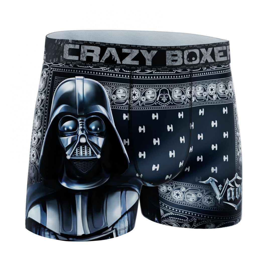 Crazy Boxer Darth Vader Ornate Men's Boxer Briefs Image 4