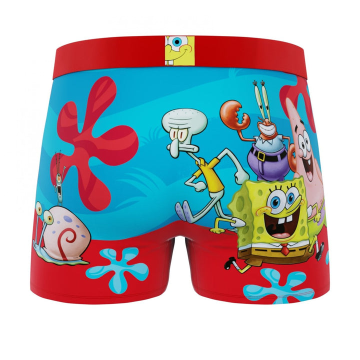 Crazy Boxer SpongeBob SquarePants and Friends Mens Boxer Briefs Image 3