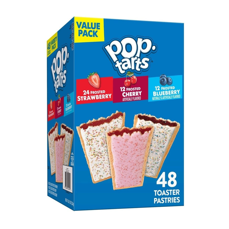 Pop-Tarts Variety Pack, Strawberry, Cherry and Blueberry (48 Count) Image 1