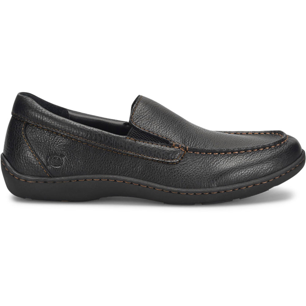 Born Mens Brompton II Slip-On Black - BM0010703 BLACK Image 2