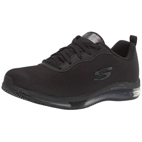 Skechers Womens Skech-air Health Care Professional Shoe BLACK Image 1