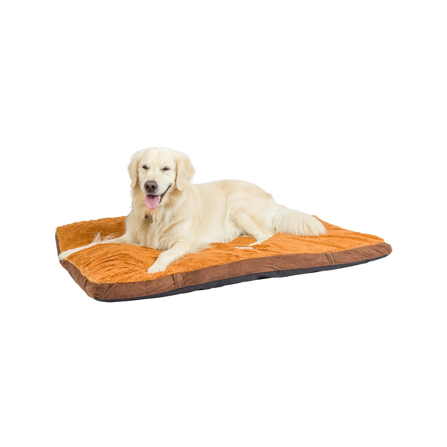 Armarkat Model M05 Extra Large Pet Bed Mat with Poly Fill Cushion in Mocha and Earth Brown Image 1