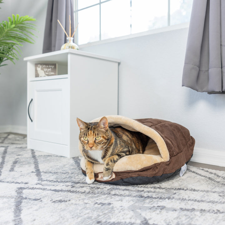 Armarkat Pet Bed Model C05 Cat Slipper Bed Mocha Image 1