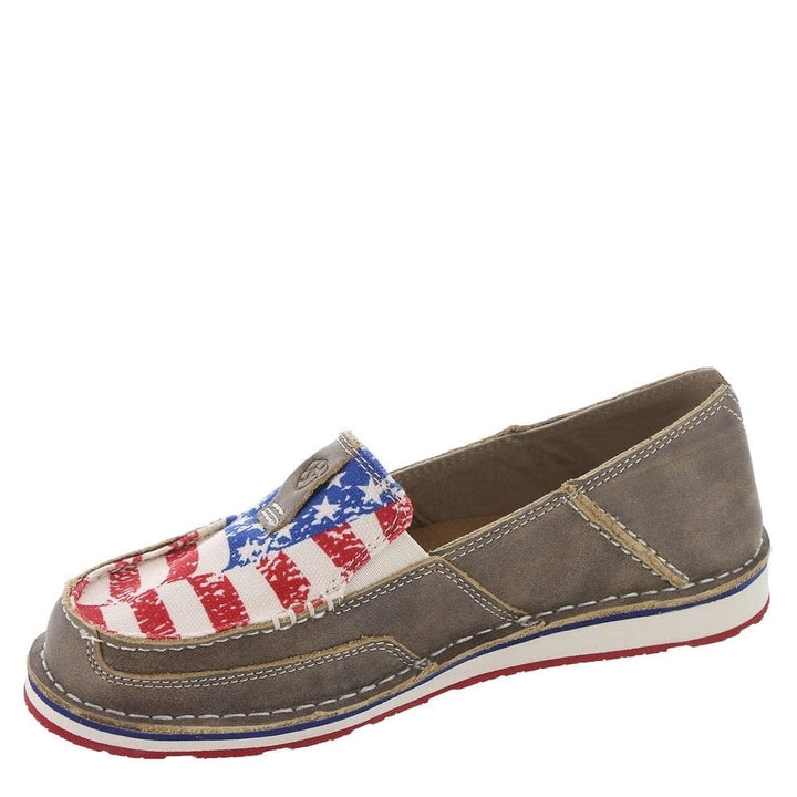 Ariat Womens Cruiser Boat Shoe Lightweight EVA Duratread Sole Stretch Panels Image 1