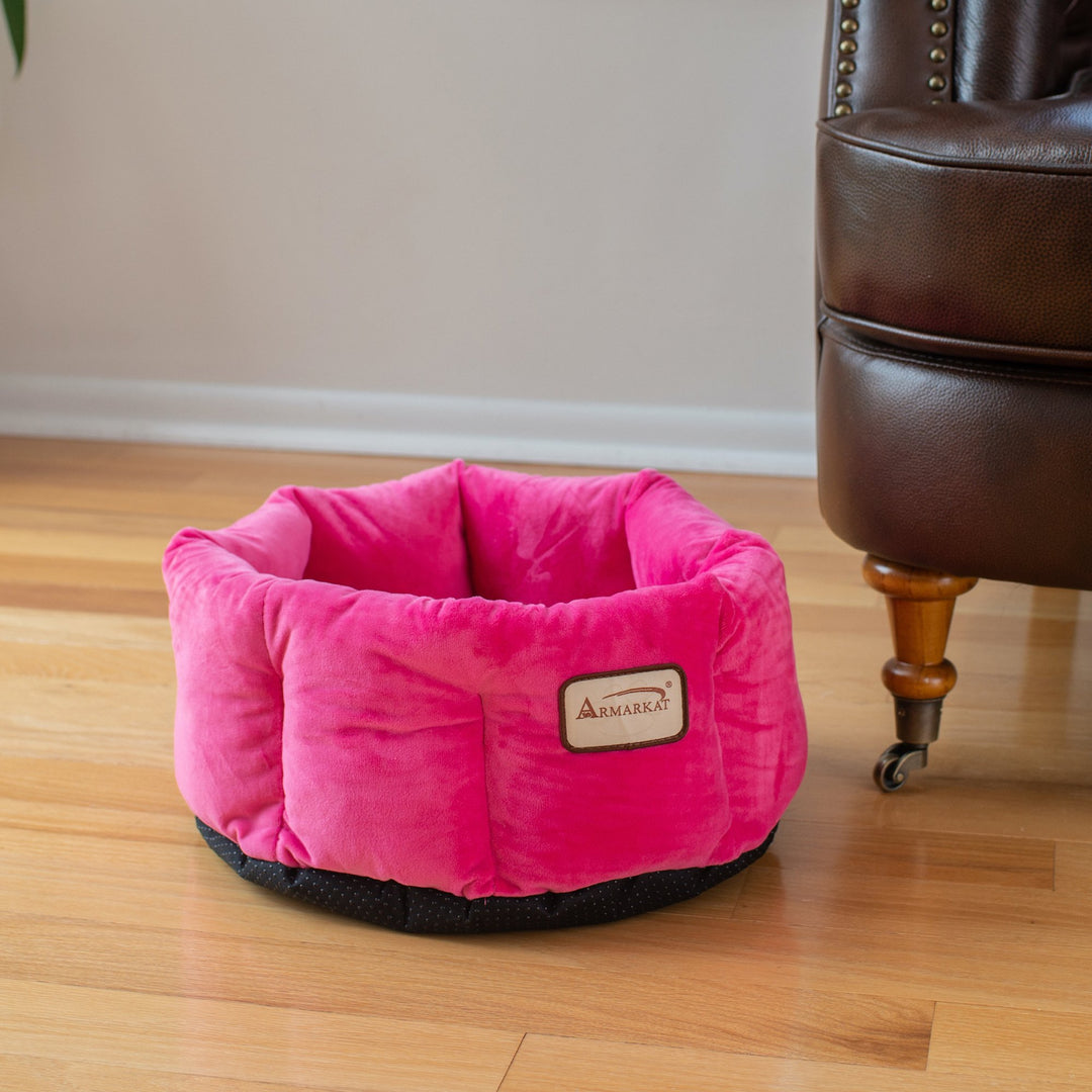 Armarkat Pet Bed Model C03CZ Pink Image 4