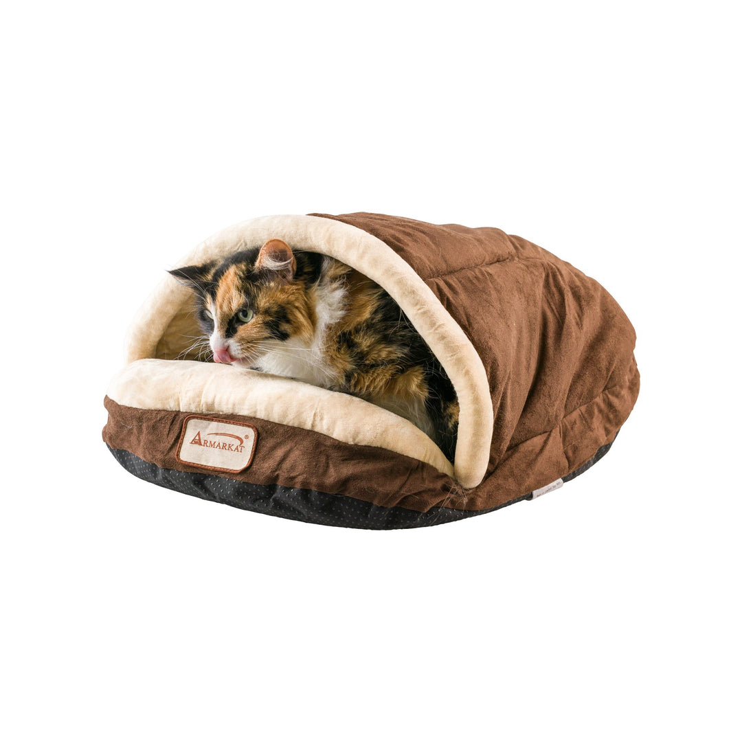 Armarkat Pet Bed Model C05 Cat Slipper Bed Mocha Image 4