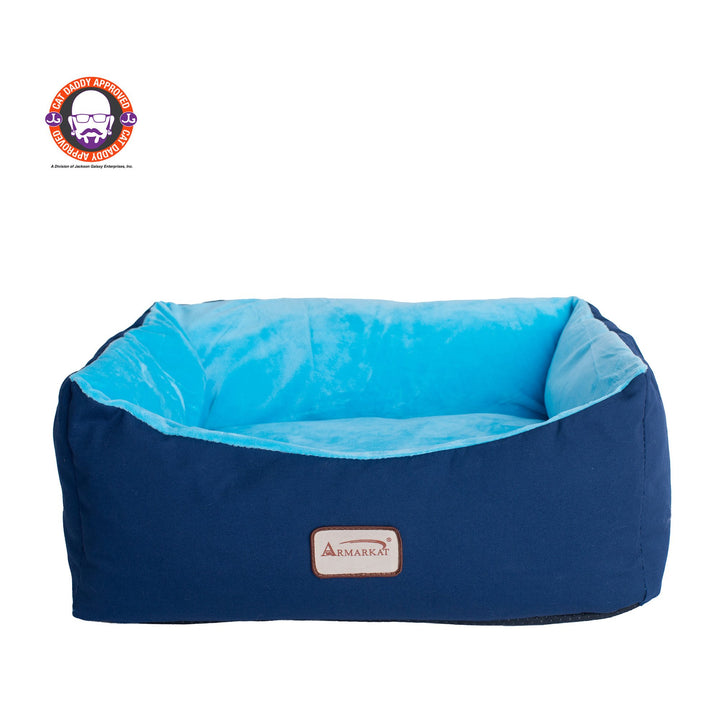 Armarkat C09 Blue Pet Bed for Cats and Small Dogs Waterproof Machine Washable Image 3