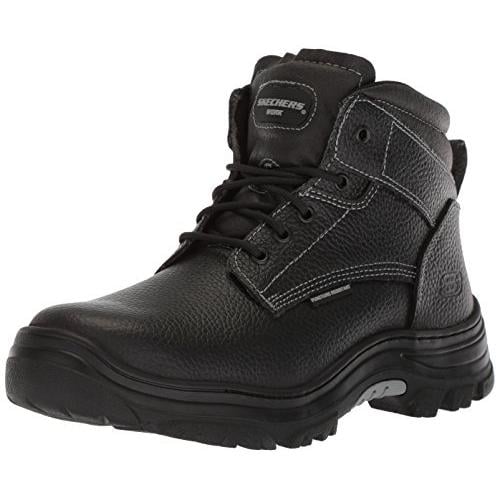 SKECHERS WORK Mens Burgin - Tarlac Steel Toe Work Boot Black - 77143-BLK varies BLACK Image 4