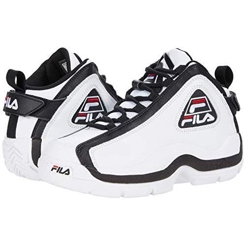 Fila Kids Grant Hill 2 Big Kid Sneakers White Black Red High-Top Size 5 Image 1