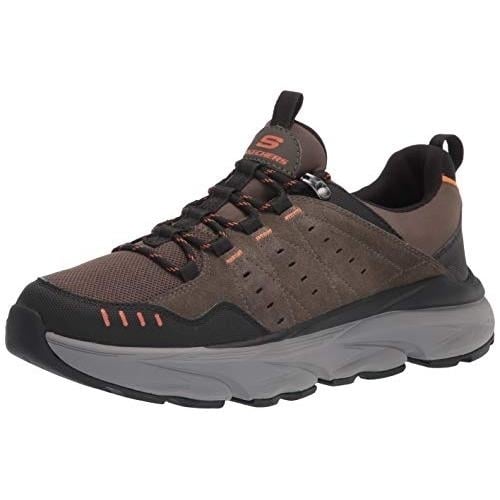 Skechers Mens Low Profile Lace Up Outdoor Hiking Shoe OLBK Image 4