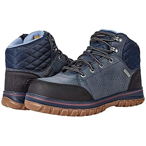 SKECHERS WORK Womens McColl Composite Toe Waterproof Work Boot Navy/Black - 108004-NVBK NAVY/BLACK Image 1