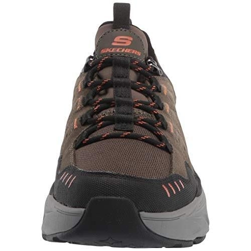 Skechers Mens Low Profile Lace Up Outdoor Hiking Shoe OLBK Image 2