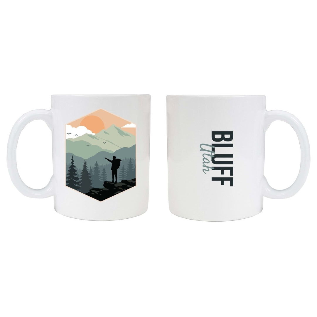 Bluff Utah Souvenir Hike Outdoors Design 8 oz Coffee Mug 2-Pack Image 1