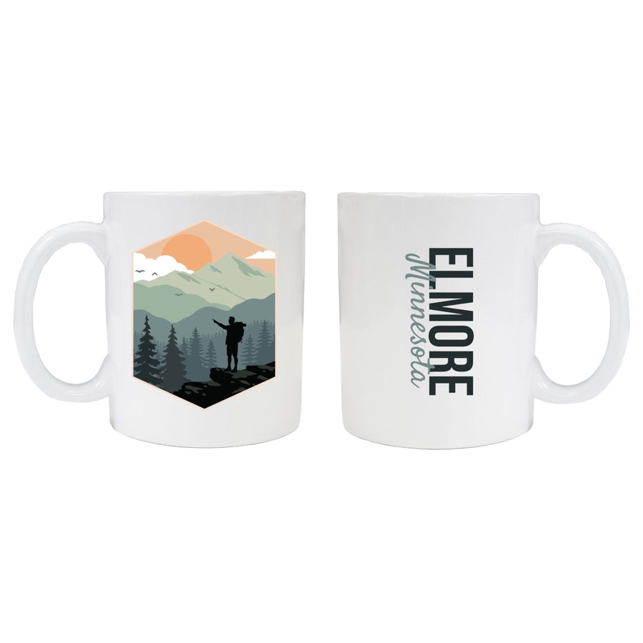 Elmore Minnesota Souvenir Hike Outdoors Design 8 oz Coffee Mug 2-Pack Image 1