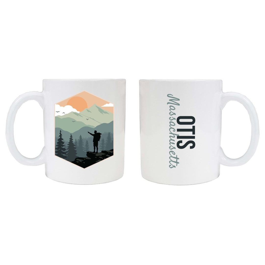 Otis Massachusetts Souvenir Hike Outdoors Design 8 oz Coffee Mug 2-Pack Image 1