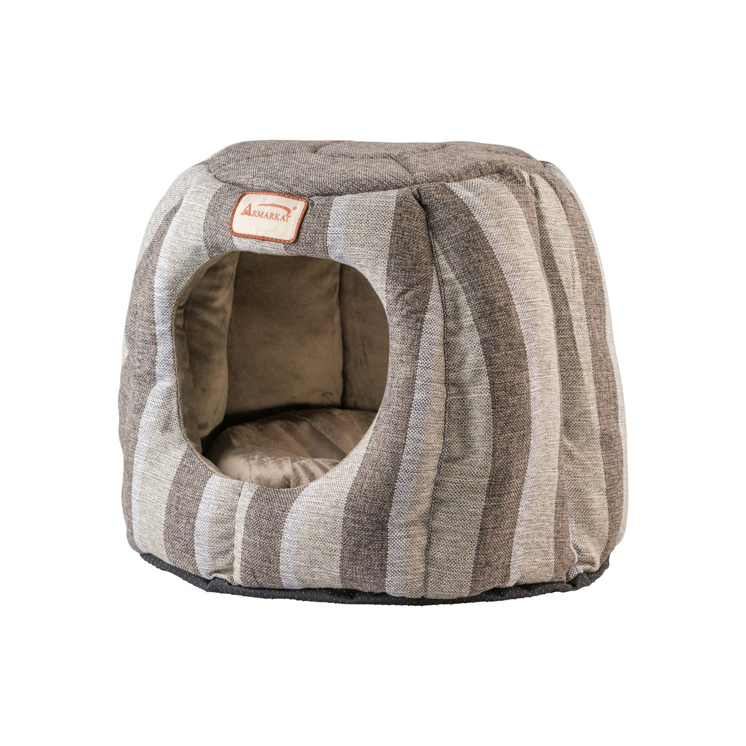 Armarkat Cat Bed Model C30CG Gray and Silver Waterproof Canvas 18x18x17 inches Image 4