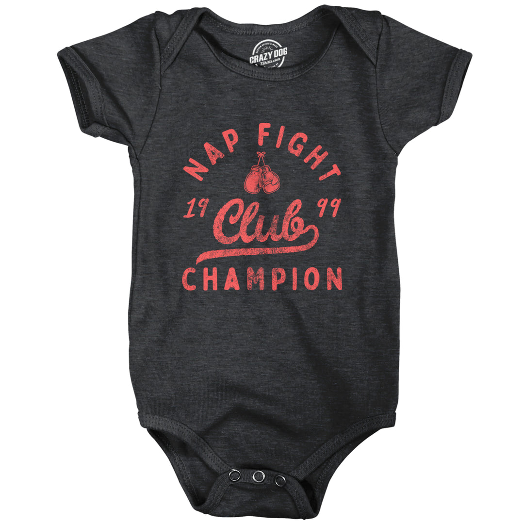 Nap Fight Club Champion Baby Bodysuit Funny Brawling Babies Joke Jumper For Infants Image 1