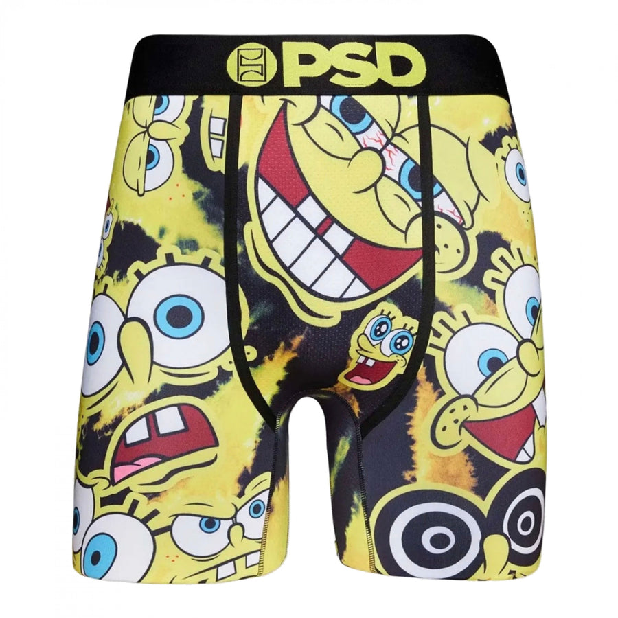 SpongeBob SquarePants Expressions Tie-Dye PSD Boxer Briefs Image 1