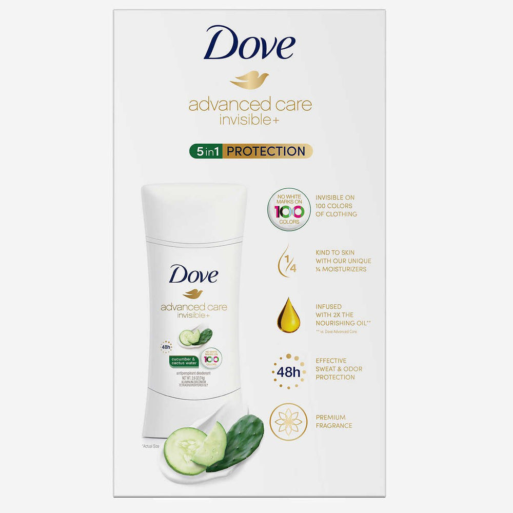 Dove Advanced Care Invisible+ Antiperspirant Deodorant2.6 Ounce (Pack of 4) Image 2