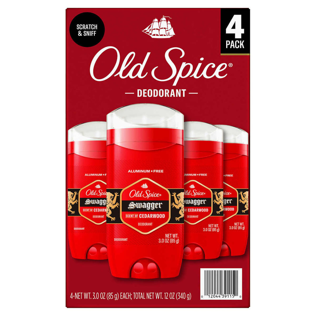 Old Spice Swagger Deodorant Aluminum Free 3 Ounce (Pack of 4) Image 1