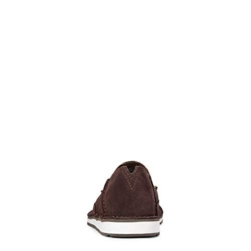 ARIAT Cruiser Slip-On Shoes Chocolate Chip Suede Spotted Hair On Lightweight Image 4