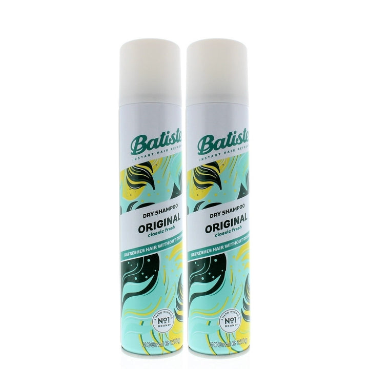 Batiste Instant Hair Refresh Dry Shampoo Original Classic Fresh 200ml/120g (2-Pack) Image 1