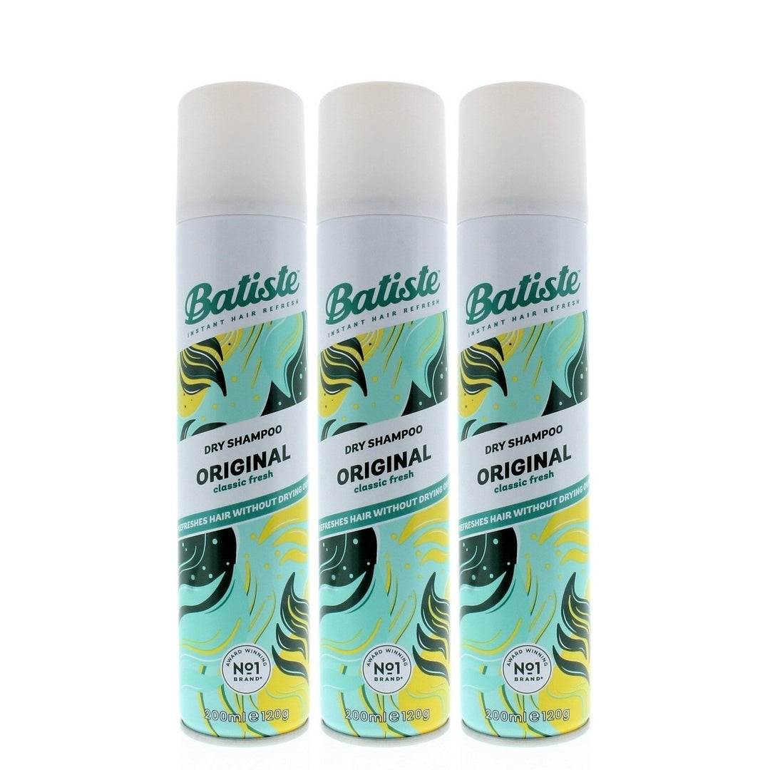 Batiste Dry Shampoo Original Classic Fresh 200ml 3-Pack Instant Hair Refresh Image 1