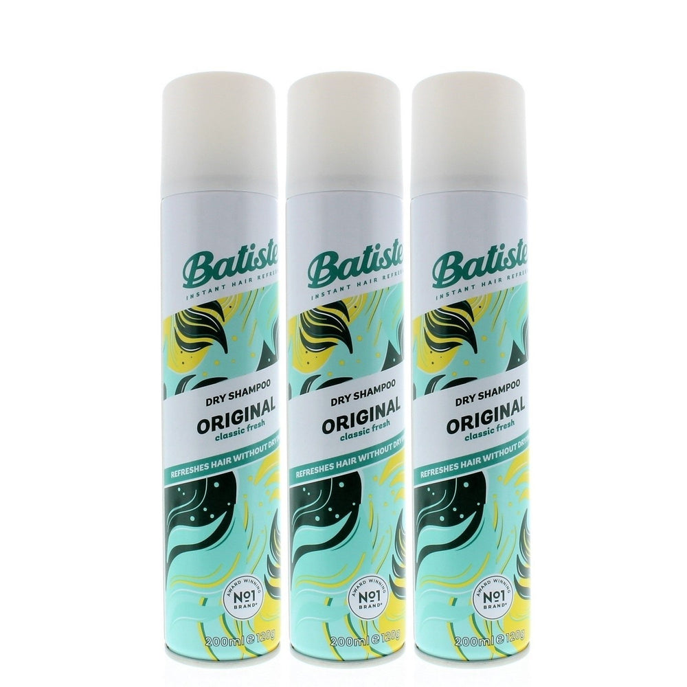 Batiste Dry Shampoo Original Classic Fresh 200ml 3-Pack Instant Hair Refresh Image 2