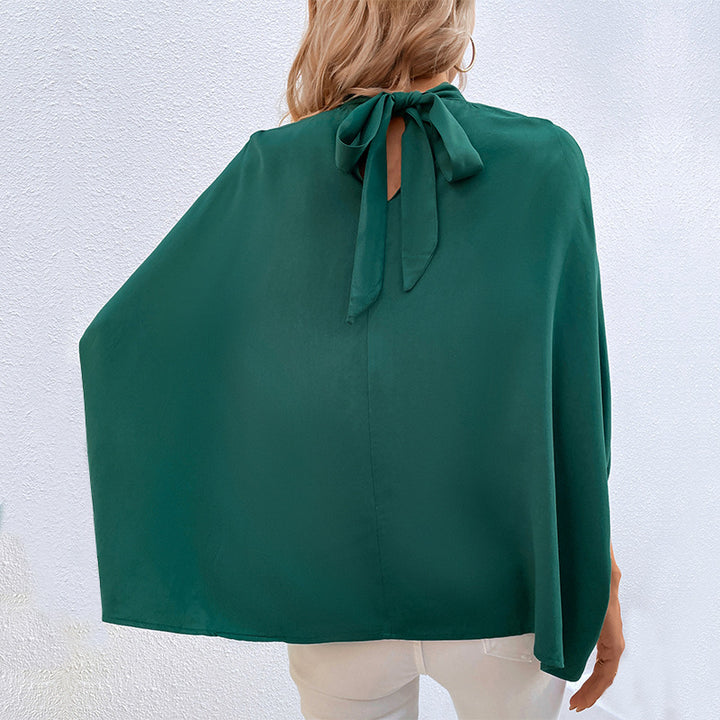 Solid Color Fashionable Long-sleeved Shirt For Women Image 3
