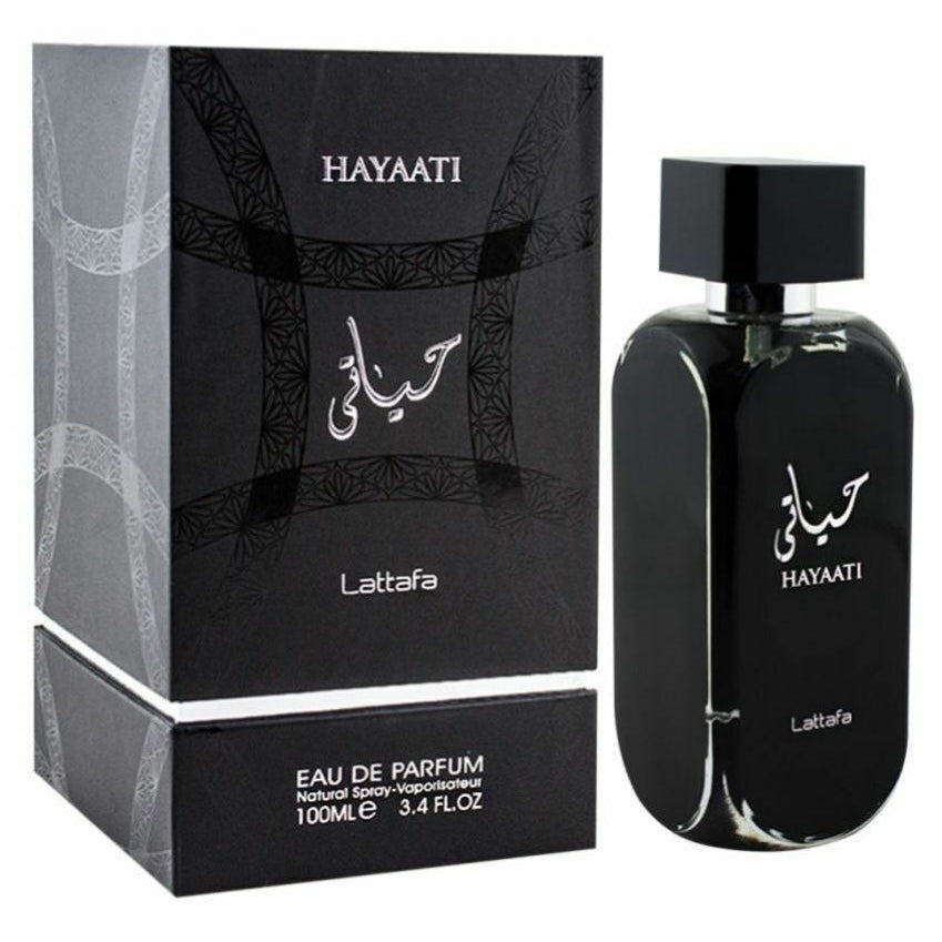 Hayaati by Lattafa EDP 3.4 Fl Oz Spicy Woody Perfume for Men Long Lasting Fragrance Image 1