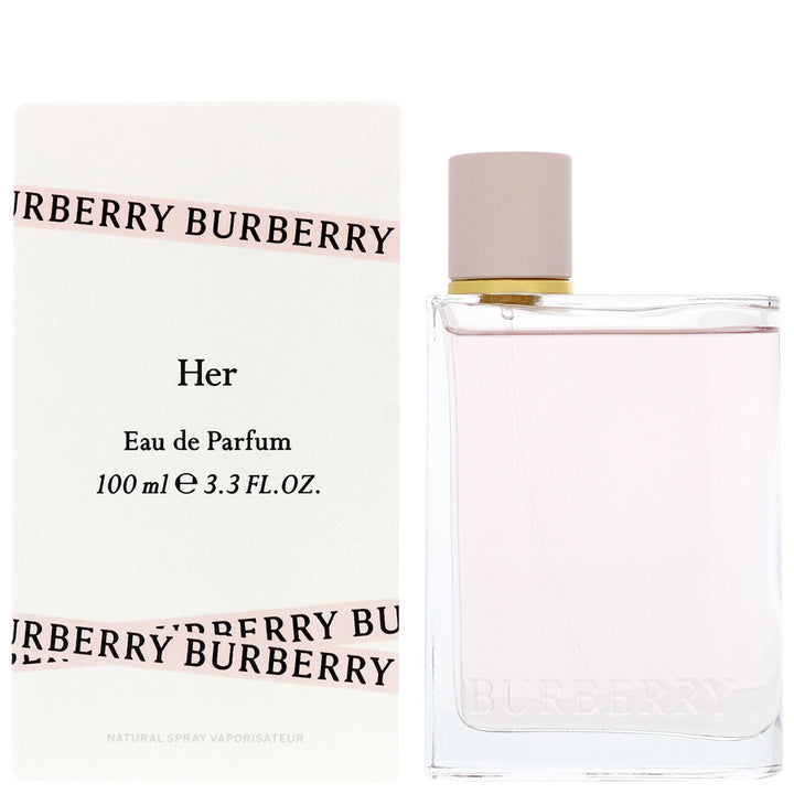 Burberry Her Eau De Parfum Spray 3.3 oz Floral Gourmand Perfume for Women Image 3