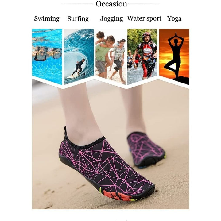 Premium Water Shoes for Women Men Quick-Dry Beach Barefoot Aqua Socks Ourdoor Image 3