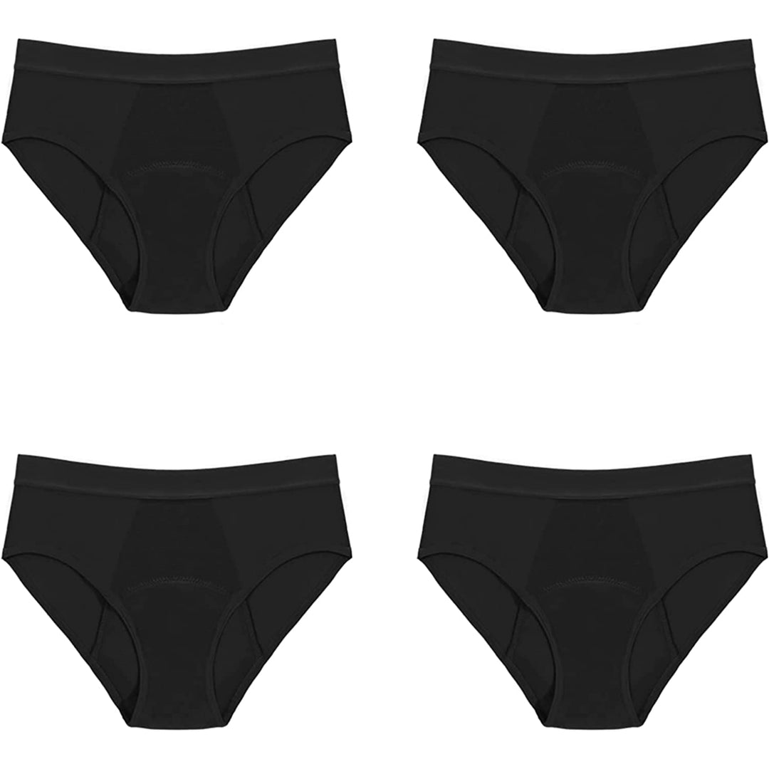 Cotton Whisper Sexy Breathable Leak Proof Physiological Pants Thong 4 Pack Image 2