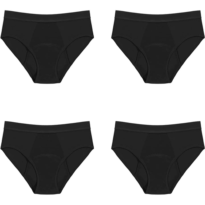 Cotton Whisper Sexy Breathable Leak Proof Physiological Pants Thong 4 Pack Image 2