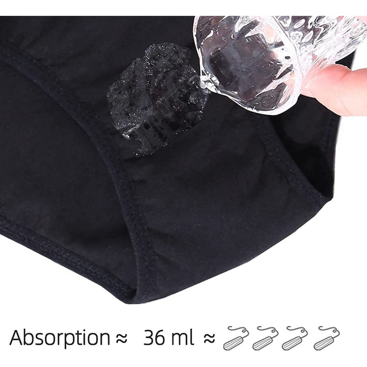 Cotton Whisper Sexy Breathable Leak Proof Physiological Pants Thong 4 Pack Image 4