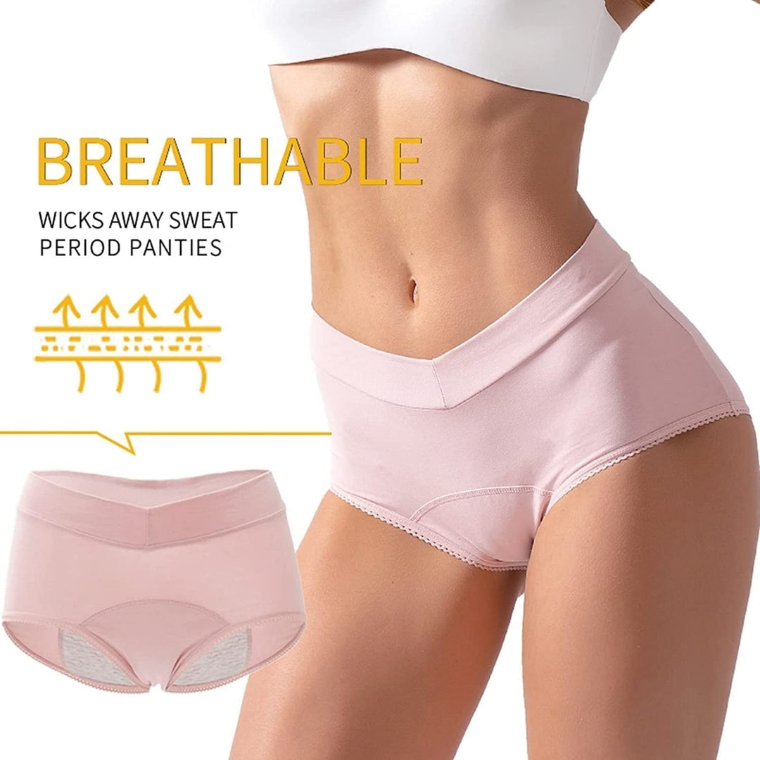 Womens High Waist Physiological Pants Period Panties 4 Pack Image 6