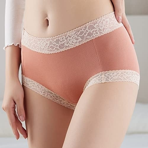Womens Sexy Soft Cotton Underwear No Muffin Seamless Panties For Women Ladies Girls Stretch Briefs 4 Pack Image 6