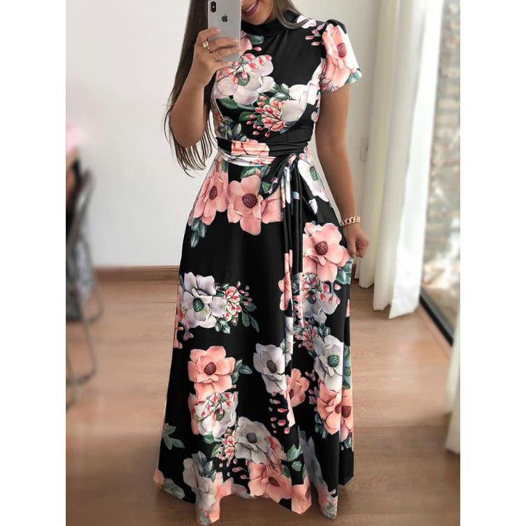 Summer Fashion Elegant Print Dress For Women Image 2